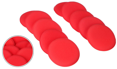 Sada leštících polštářků na vosk auta CAR DETAILING WAX PAD 10, 10ks SIXTOL
