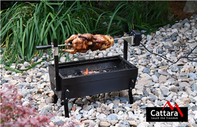 Gril BARBECUE 60cm s motorem 230V CATTARA