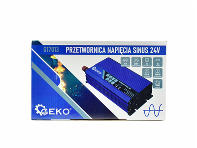 Měnič napětí 24/230V 500W/1000W, čistá sinusovka GEKO