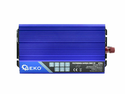 Měnič napětí 12/230V 1000W/2000W, čistá sinusovka GEKO