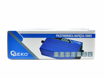 Měnič napětí 24/230V 1000W/2000W, čistá sinusovka GEKO