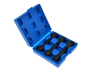 Sada rázových kovaných hlavic TORX 6ks GEKO