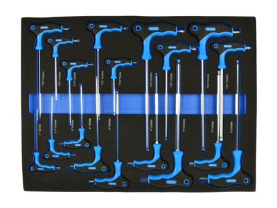 Vložka do zásuvky - šroubováky typ "T" Torx, Hex, sada 18ks GEKO