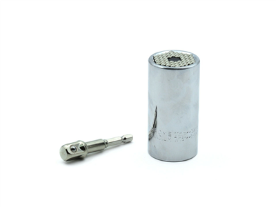 Univerzální nástrčná hlavice CrV 11-32mm + adaptér GEKO