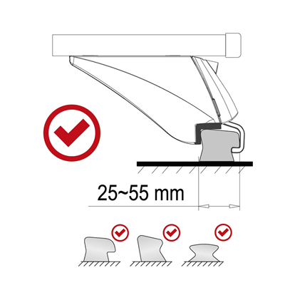 Příčný nosník se zámkem hliníkový ROOF RACK IN 1, 120cm, nosnost 90kg SIXTOL