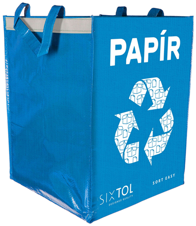 Tašky na tříděný odpad SORT EASY 4 CARTON, 30x30x40cm, 4x36l, 4ks SIXTOL