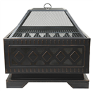 Cattara 13009 Ohniště SQUARE copper patina s poklopem CATTARA