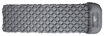 Karimatka nafukovací CRYSTAL 195x58x5cm šedá CATTARA
