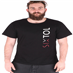 Tričko pánské T-SHIRT, černá, velikost XL, 100% bavlna SIXTO