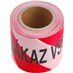 Páska výstražná červeno-bílá ZÁKAZ VSTUPU, 75mm x 250m, PE E