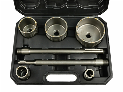 Korunkové vrtáky do betonu SDS-PLUS, SDS-MAX 30-100mm, sada 9ks GEKO