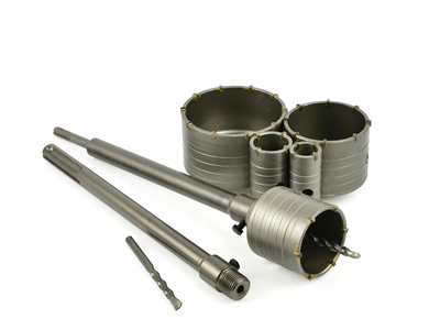 Korunkové vrtáky do betonu SDS-PLUS, SDS-MAX 30-100mm, sada 9ks GEKO