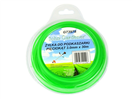 GEKO G73978 Struna do sekačky zelená zesílená, 3,0mm, 30m, hvězdicový profil, nylon GEKO