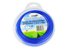 GEKO G73987 Struna do sekačky modrá, 2,4mm, 50m, hvězdivocý profil, nylon GEKO
