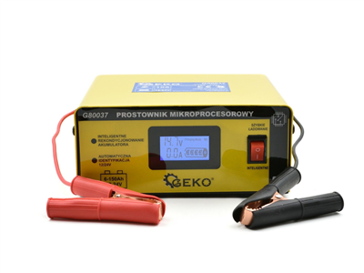 Mikroprocesorová nabíječka autobaterií LCD 12/24V GEKO