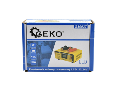 Mikroprocesorová nabíječka autobaterií LCD 12/24V GEKO