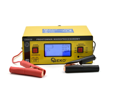Mikroprocesorová nabíječka autobaterií LCD 6/12/24V GEKO