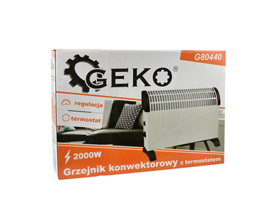 Konvektor s termostatem 2000 W, bílý GEKO