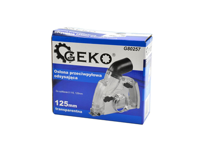 Odsávací kryt transparentní 125mm pro úhlové brusky 115-125mm GEKO