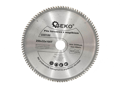 Pilový kotouč na dřevo 250x32mm 80T s redukcí na 25,4mm GEKO