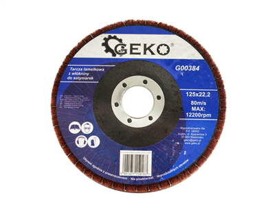 Netkaný nylonový saténový leštící kotouč, 125x22,23 mm GEKO