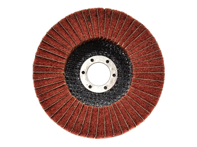 Netkaný nylonový saténový leštící kotouč, 125x22,23 mm GEKO