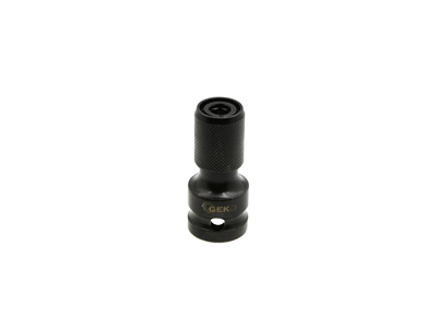 Adaptér z 1/2" čtyřhran na 1/4" HEX pro rázové utahováky GEKO