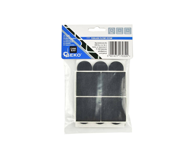 Samolepící plstěné podložky pod nábytek 28ks, kulaté 25mm, čtvercové 25x25mm a 40x40mm GEKO