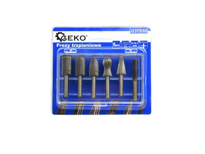 Stopkové frézy, sada 6ks 6-12,7mm GEKO