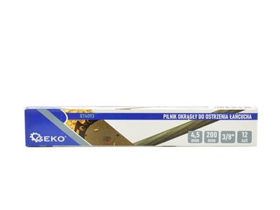 Pilník na řetězy 4.5mm kulatý, 1ks GEKO