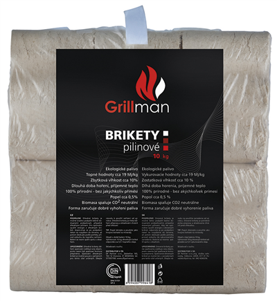 Dřevěné brikety 10 kg
