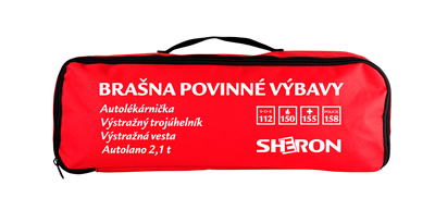 Brašna povinné výbavy červená /CZ