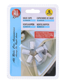 5800140 ALLRIDE Čepičky na ventilky stříbrné, 5 ks HEXA