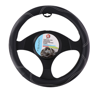 ALLRIDE Potah na volant 37-39 cm, prošívaný černý