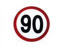 6621007 Reflexní samolepka 90 km/h