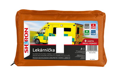 Autolékárnička oranžová kortex. obal /SK