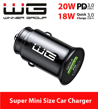 Nabíječka bez kabelu, USB-A_type-C, rychlonabíjení_PD, 3 A