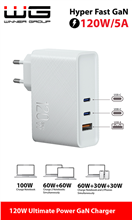 5701549 Síťová nabíječka USB-A, 2x type-C, až 120 W