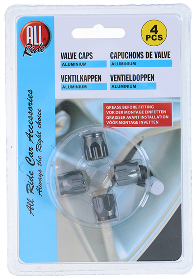 ALLRIDE Čepičky na ventilky Gun, 4 ks
