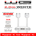 Datový kabel type-C_type-C, 3 A, bílý, 2 m