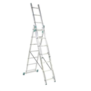 ALVE 144624 Žebřík Al, 3 x 11 příček, 3,15 m, 7,11 m, úprava na schody, ALVE 7811