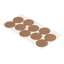 Walteco 148297 Podložky filcové O 45 mm, samolepící, hnědé, 10 ks