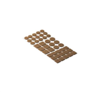 Walteco 148298 Sada filcových podložek, samolepící, hnědá, 42 ks