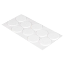 Walteco 148299 Podložky filcové O 45 mm, samolepící, bílé, 10 ks