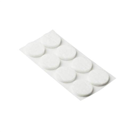 Walteco 148300 Podložky filcové O 20 mm, samolepící, bílé, 32 ks