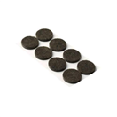 Walteco 148303 Podložky filcové O 20 mm, samolepící, hnědé, 32 ks