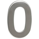 Walteco 148322 Číslo 0, 50 mm, samolepící, nerez