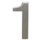 Walteco 148323 Číslo 1, 50 mm, samolepící, nerez