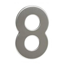 Walteco 148330 Číslo 8, 50 mm, samolepící, nerez