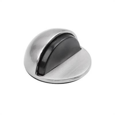 Zarážka dveřní, O 45 x 25 mm, samolepící, poniklovaná